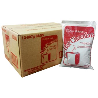 Dure Foods - Dure-Licious Hot Chocolate Mix - 12 x 907gr. bags per case-1