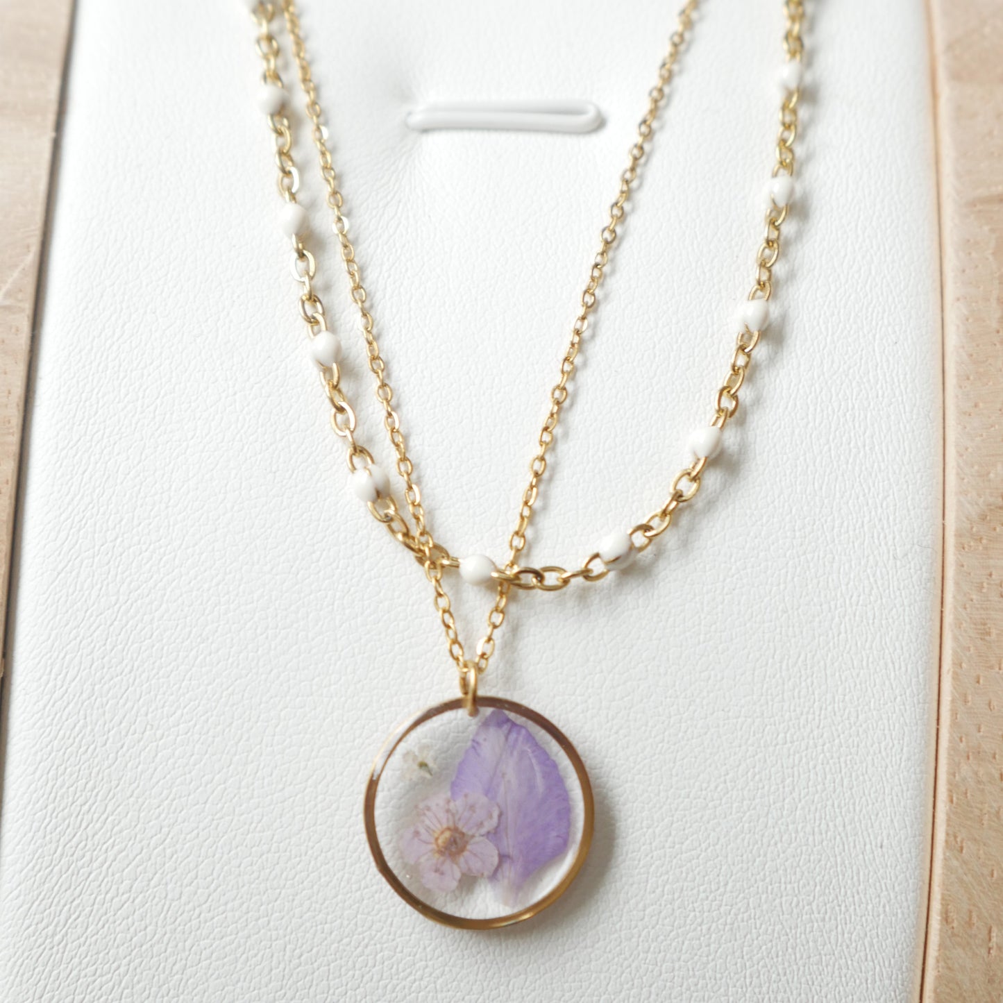 Collier double chaîne Léa - (moyen 15mm)