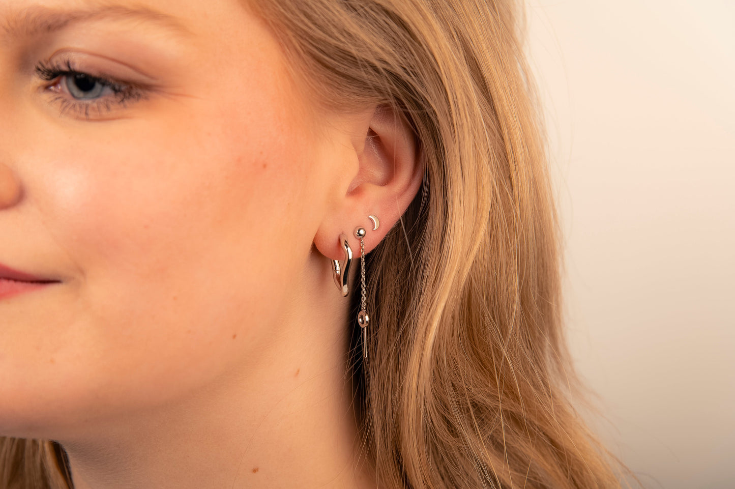 Oorbellen Maantje Zilver JE029S-1