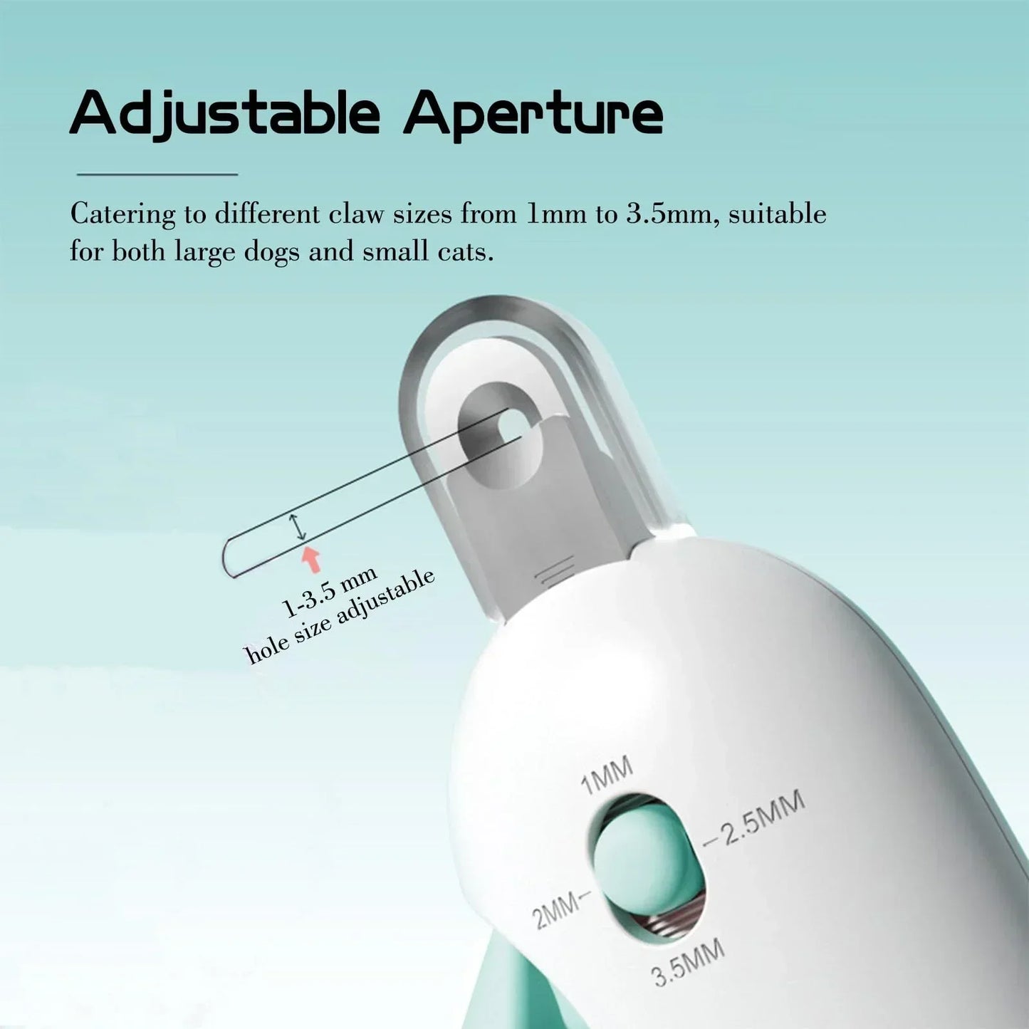 Ergonomic Adjustable Pet Nail Clippers for Dogs & Cats-1