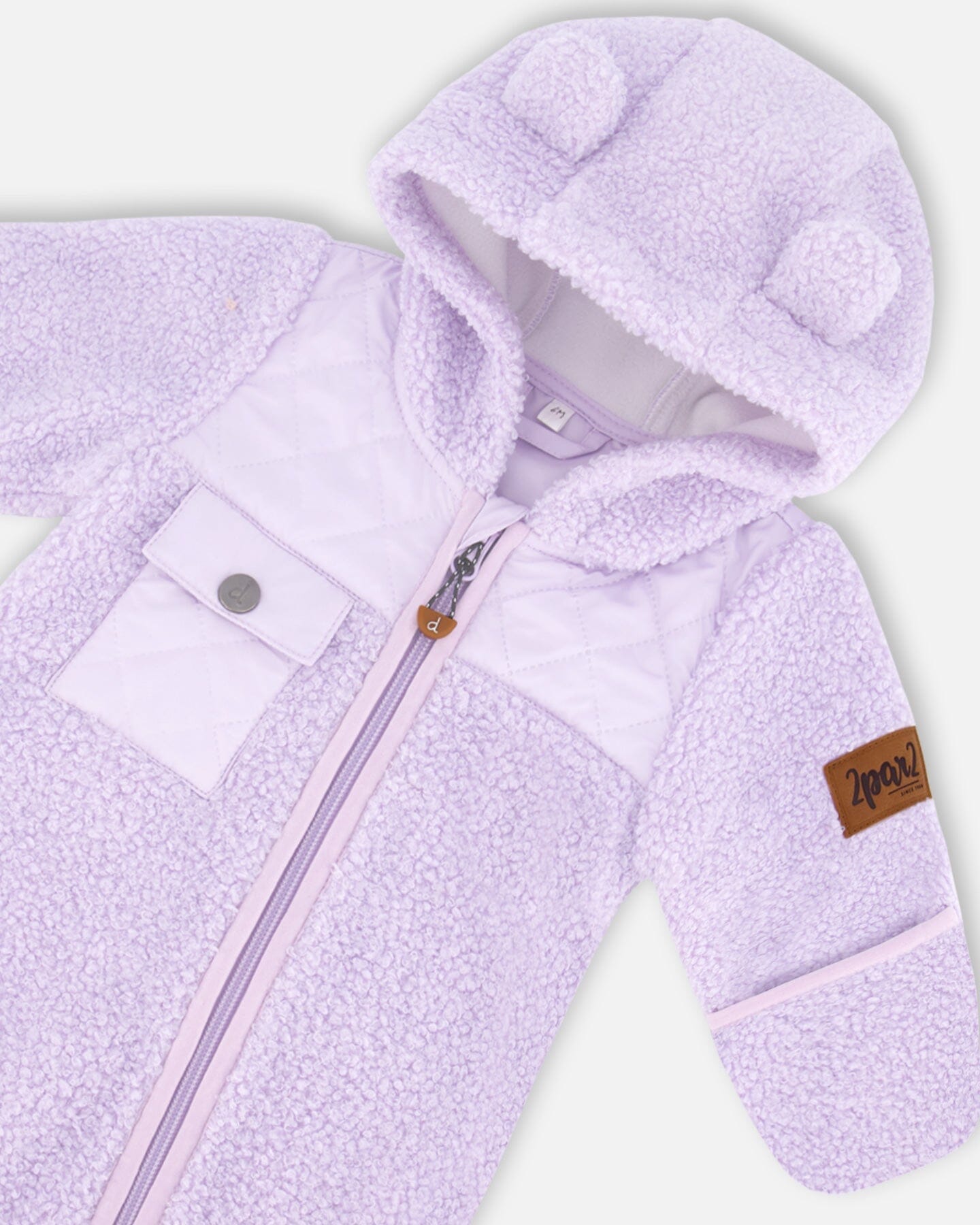Baby Sherpa One Piece Lavender-3
