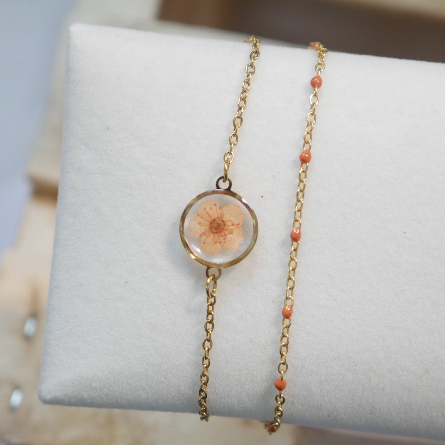 Bracelet Sofia double - orange