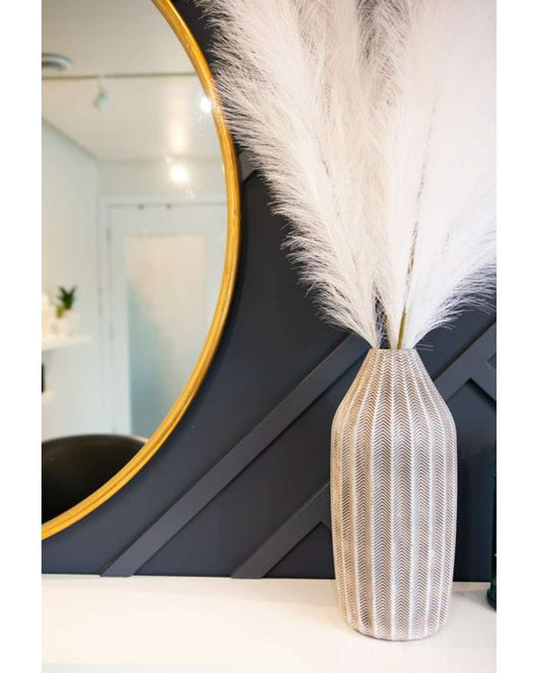 White Faux Pampas Grass-3