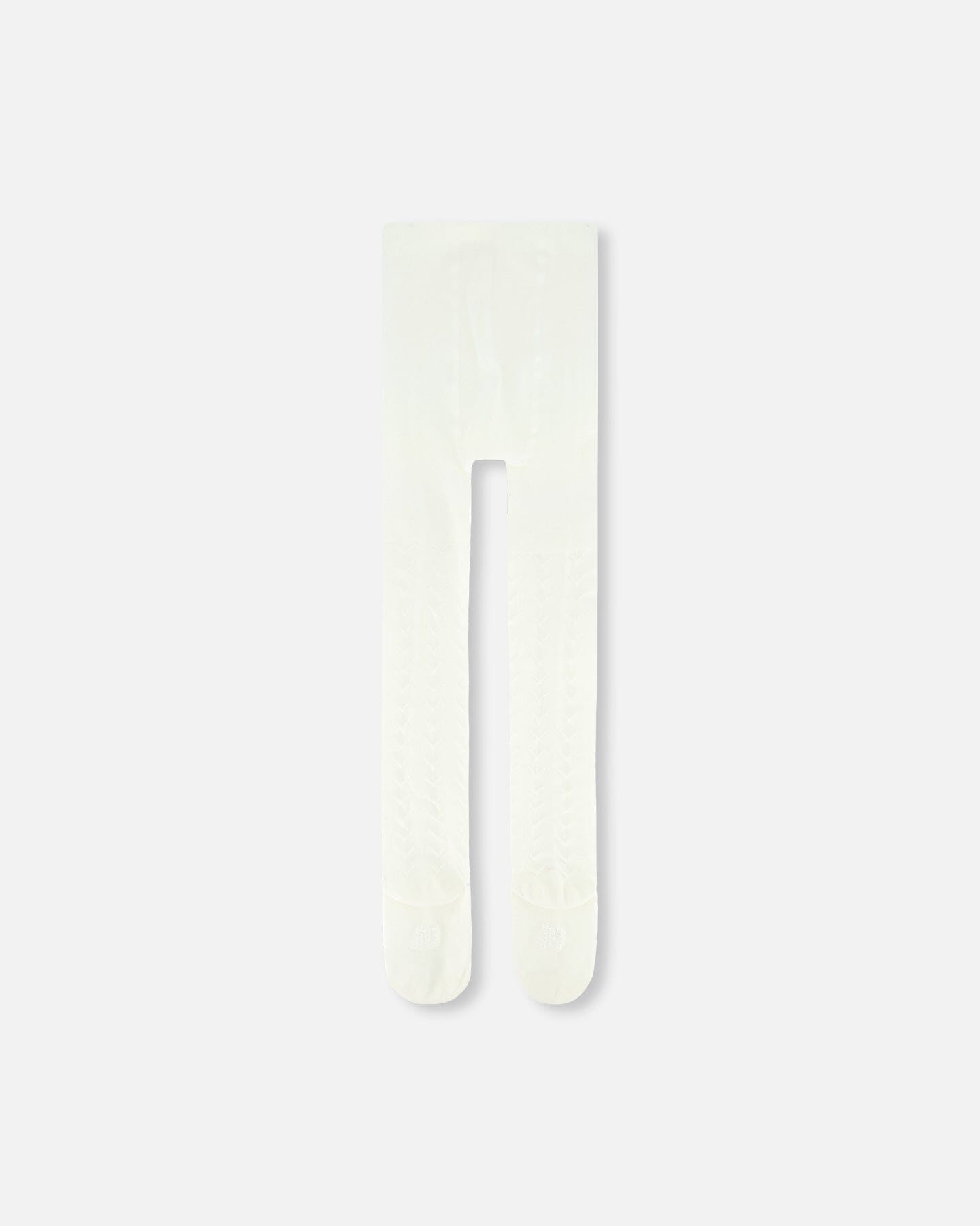 Tonal Jacquard Tights Off White-1