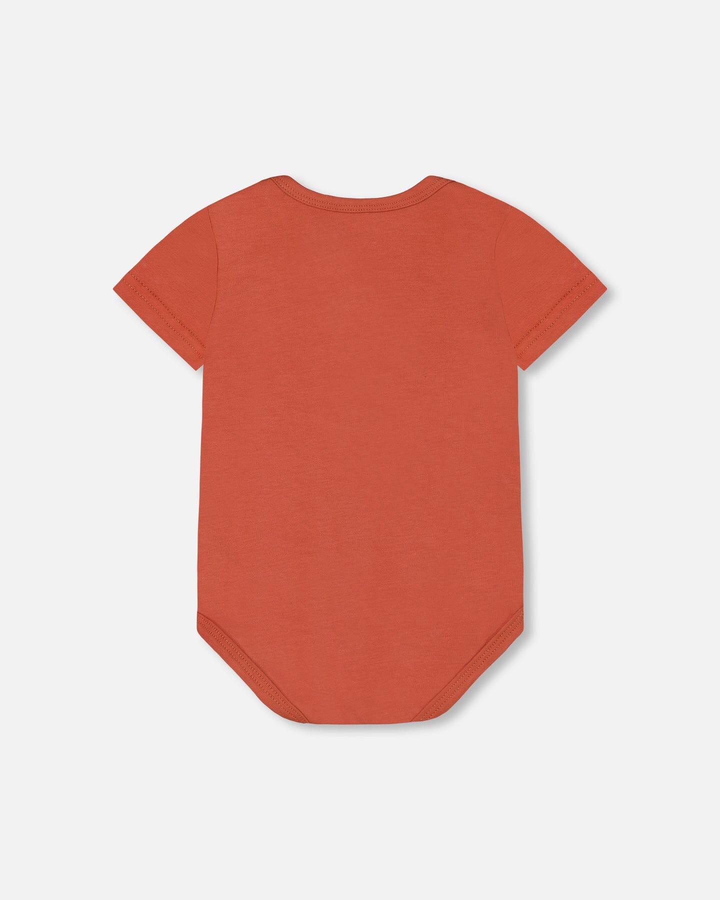 Organic Cotton Onesie Terracotta-2