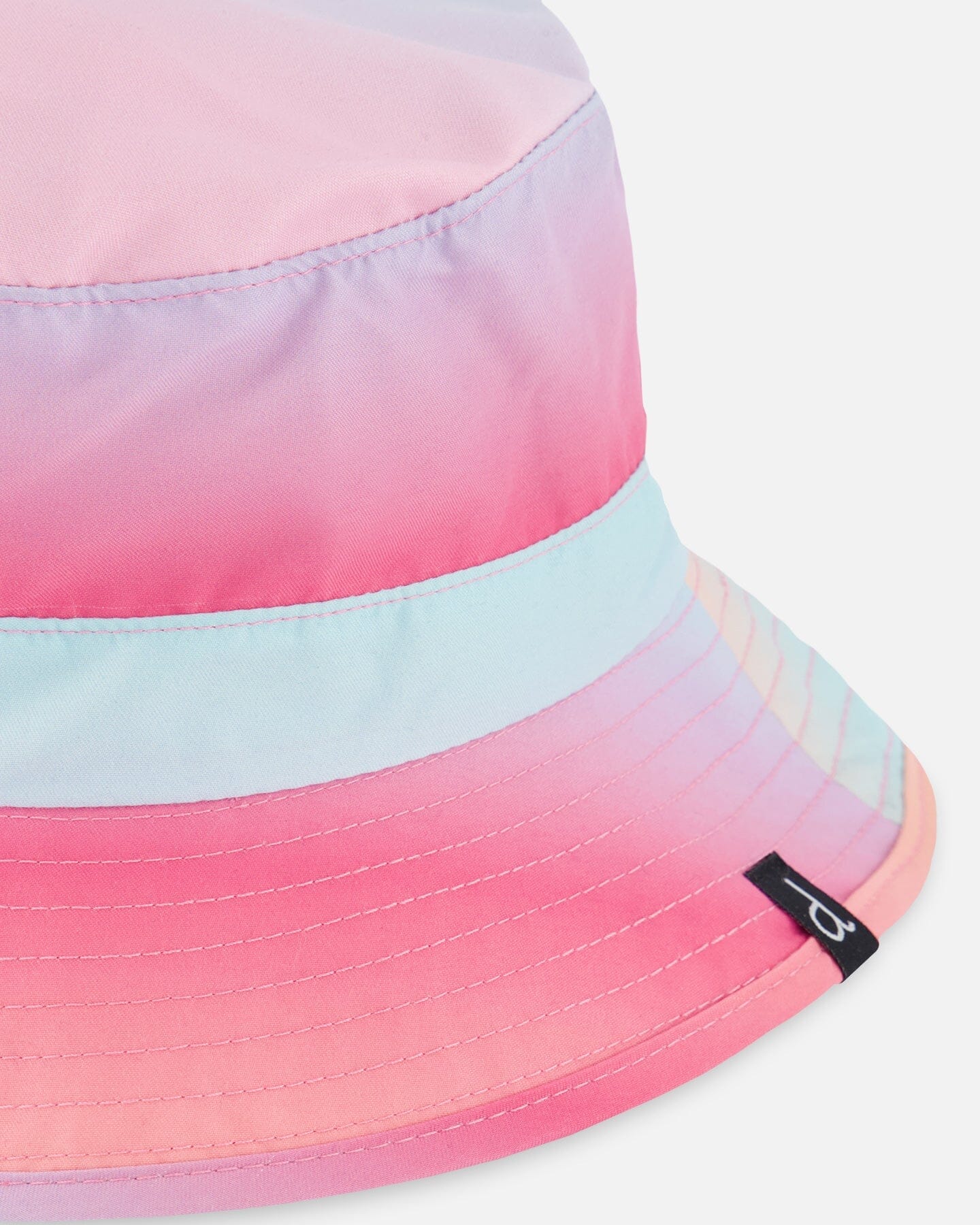 Printed Beach Sun Hat Pink, Orange, And Turquoise-4