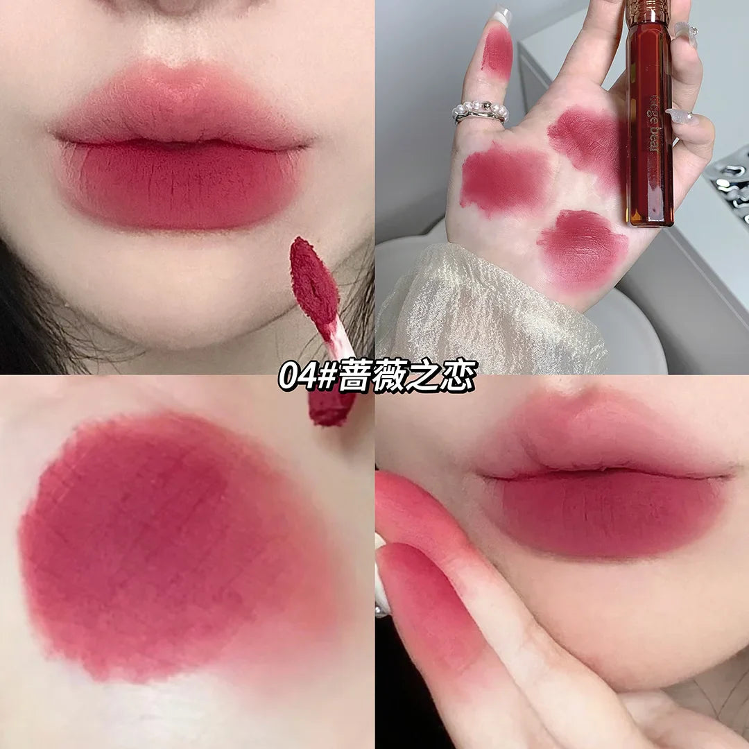 Gege Bear Feather Fog Velvet Lip Stain Affordable Matte Lipstick-6