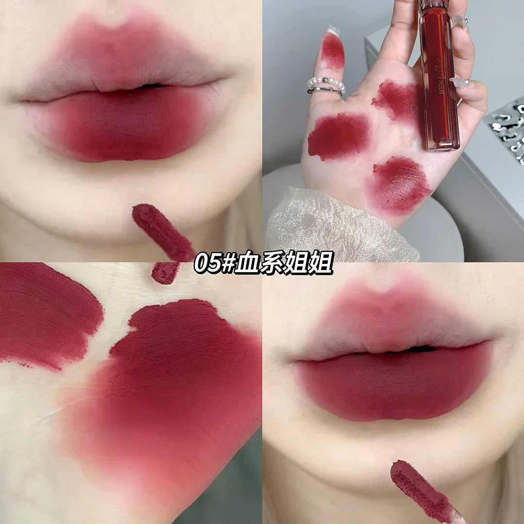 Gege Bear Feather Fog Velvet Lip Stain Affordable Matte Lipstick-7