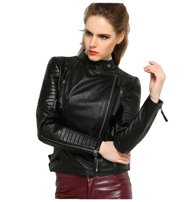 Grandeur 100% Real Sheepskin Coat Female Genuine Leather Jacket-1