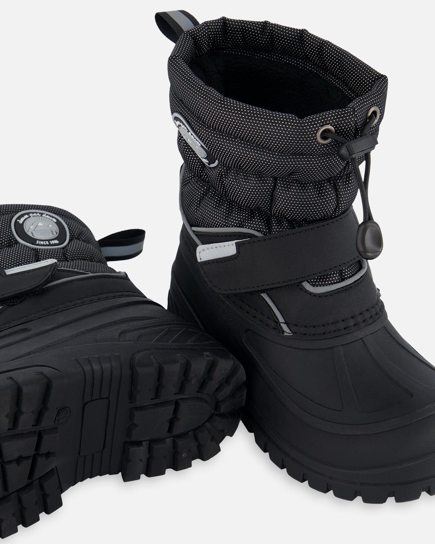 Winter Boots Solid Black-4