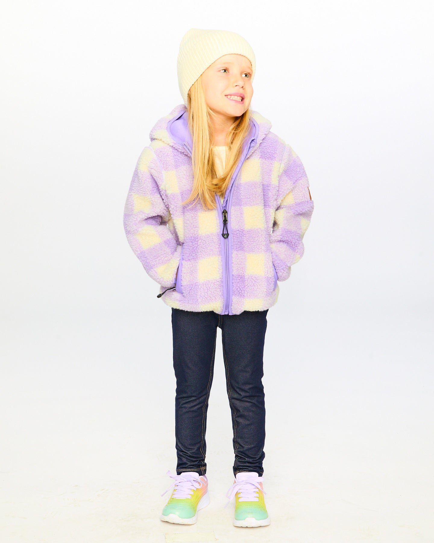 Mid-Season Sherpa Jacket Lavender-1