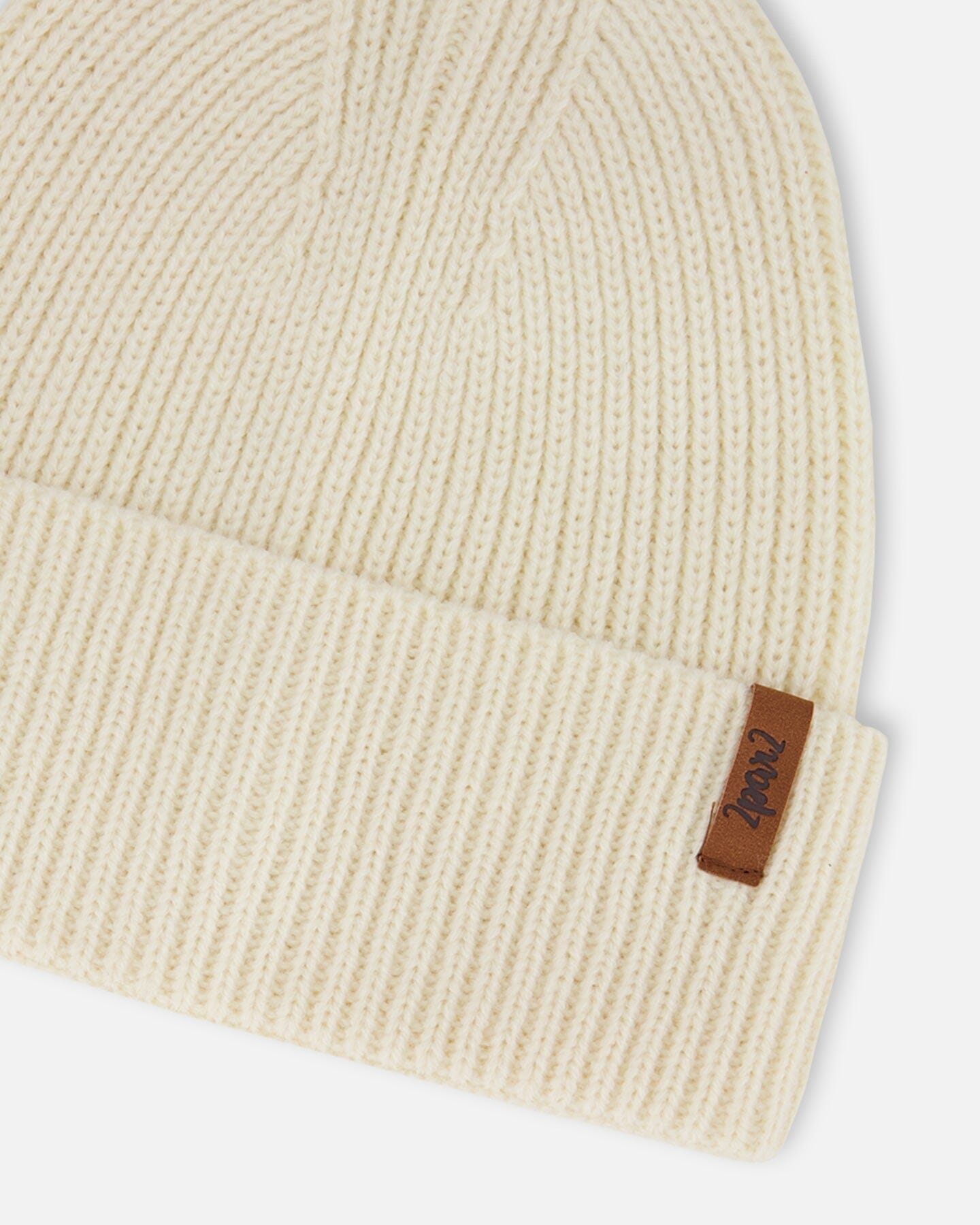 Mid-Season Knit Hat Light Beige-2