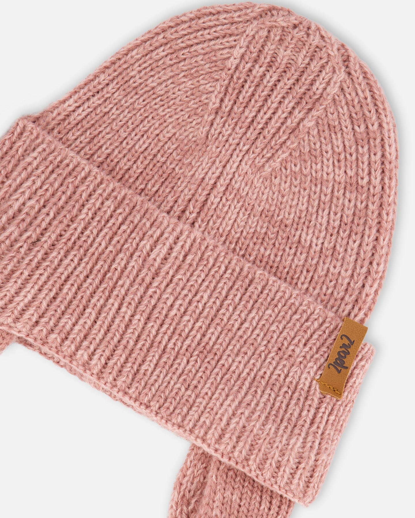 Baby Mid-Season Knit Hat Dusty Pink-2