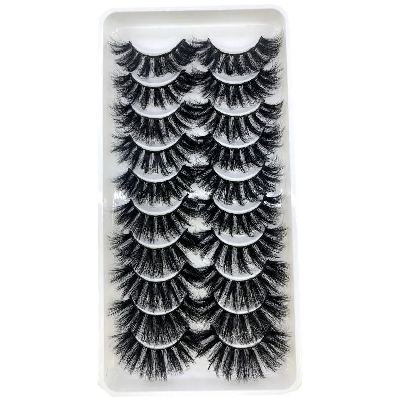 2023 New 10 pairs 3D Mink Eyelashes Natural False Eyelashes Lashes Soft Fake Eyelashes Extension Makeup Tools Wholesale