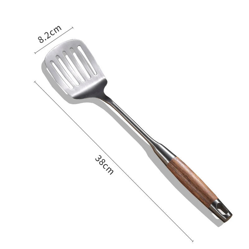 Kitchen Cooking Utensils, Turner/ Soup Ladle/ Slotted Turner/ Slotted Spoon/ Pasta Server, 304 Staniless Steel