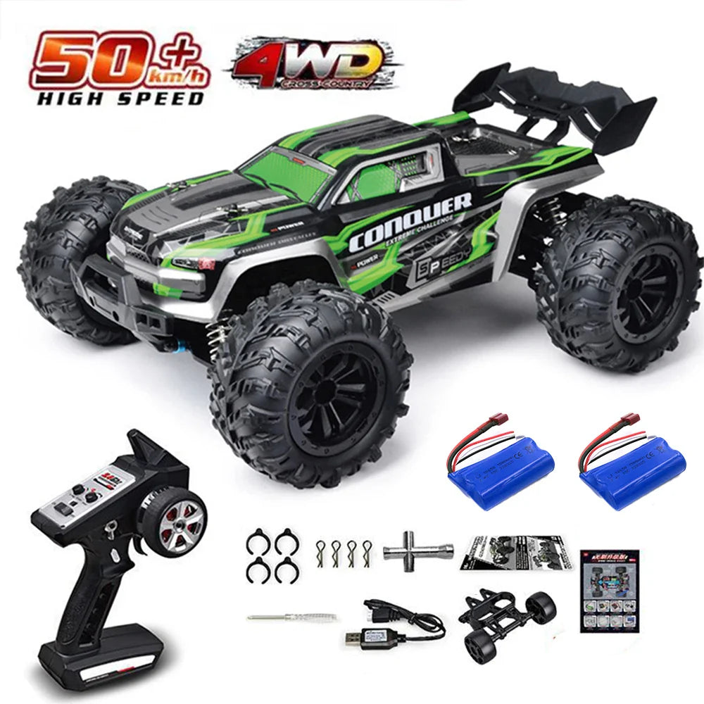 High-Speed 1:16 4WD RC Drift Monster Truck with LED for Kids-11