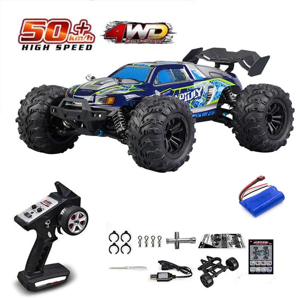 High-Speed 1:16 4WD RC Drift Monster Truck with LED for Kids-18