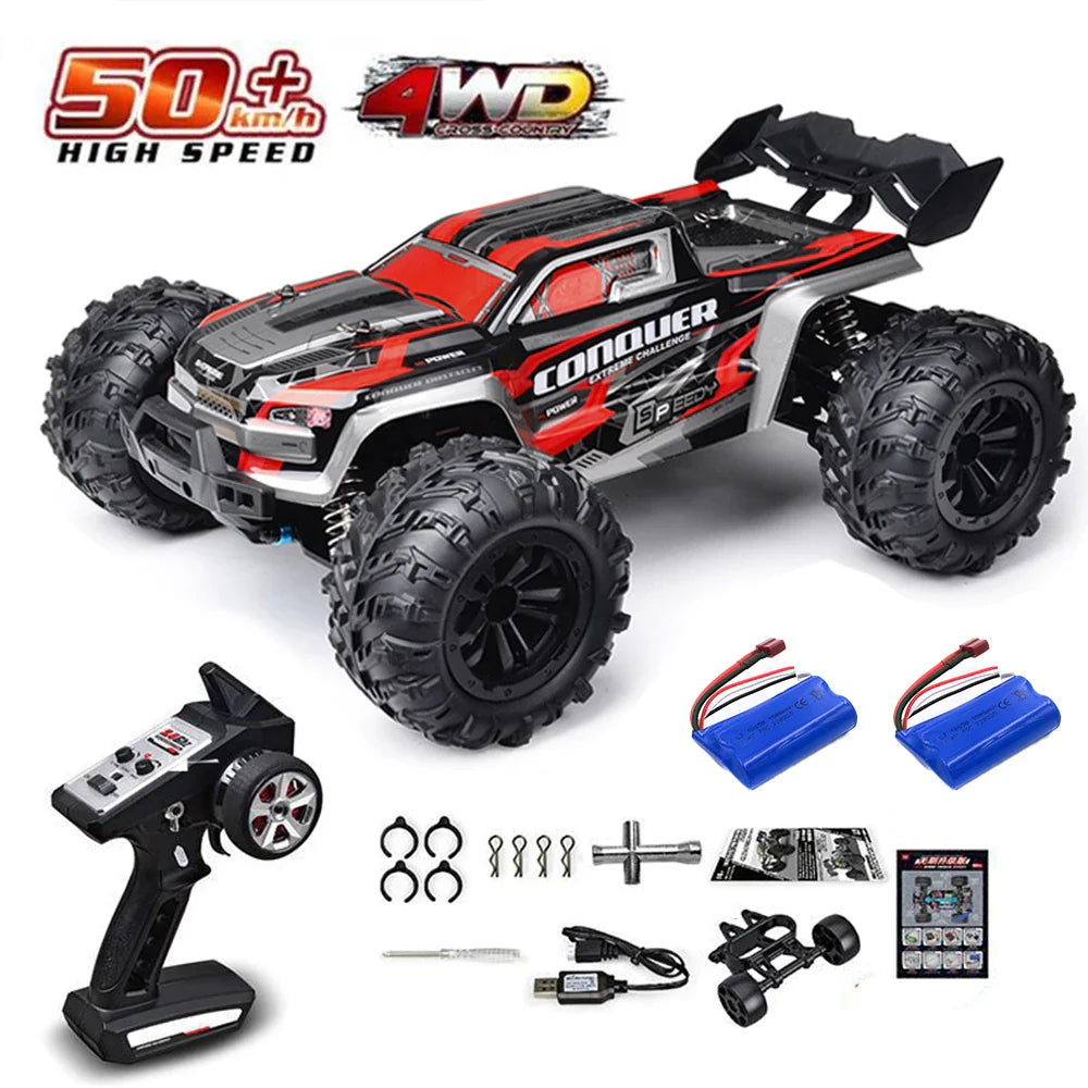 High-Speed 1:16 4WD RC Drift Monster Truck with LED for Kids-9