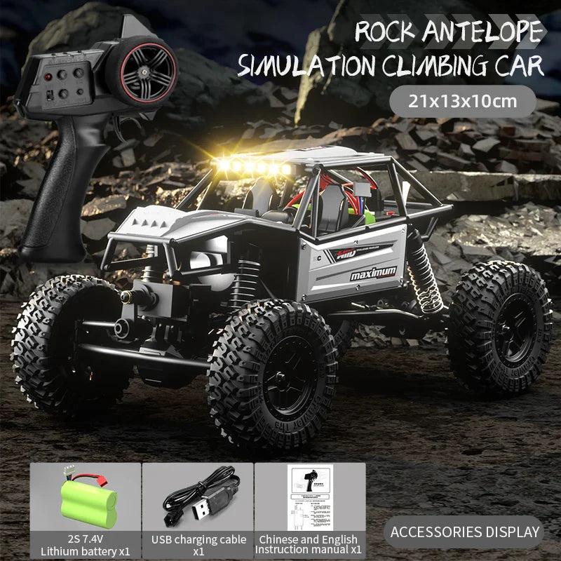 High-Speed LED Off-Road RC Climbing Car for Kids-6