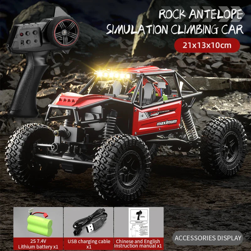 High-Speed LED Off-Road RC Climbing Car for Kids-7