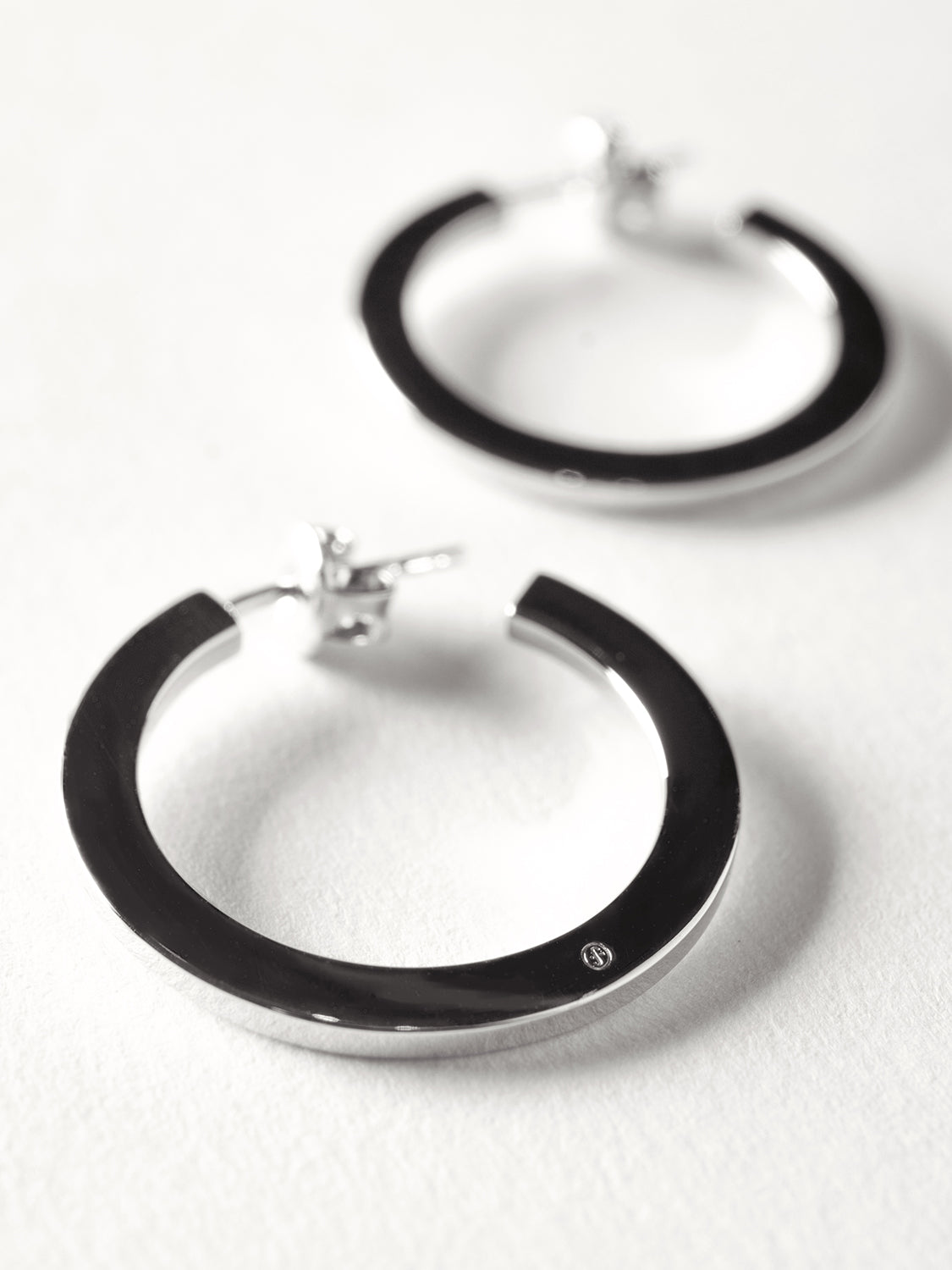 Flat Hoop Earrings-2