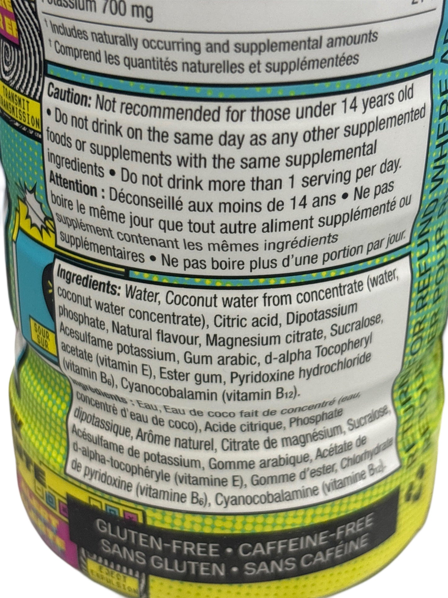 Prime Hydration SOUR NOVA Drink 500ML - Canadian Edition