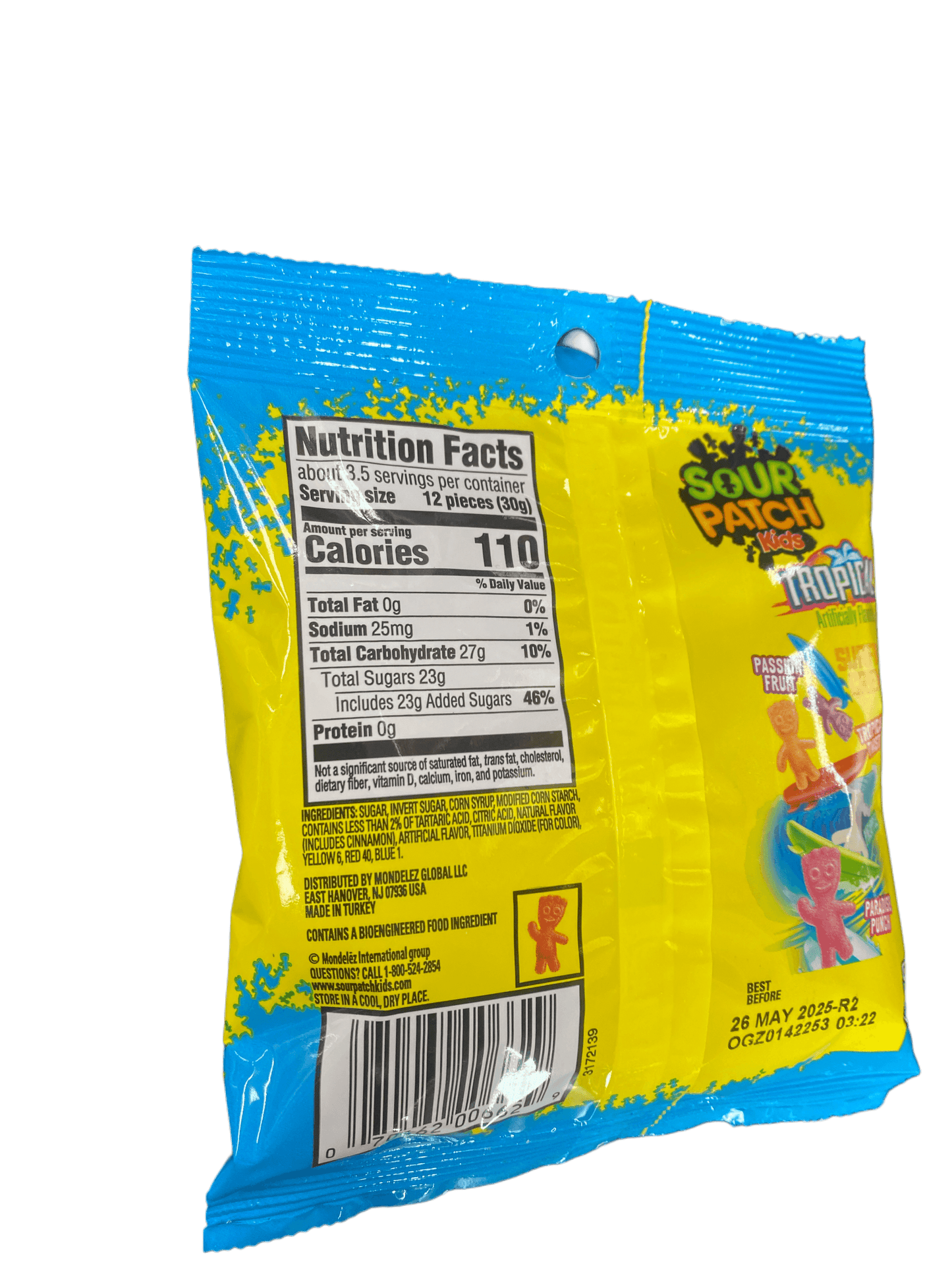 Sour Patch Tropical Candy Bag 3.6OZ - Canadian Edition