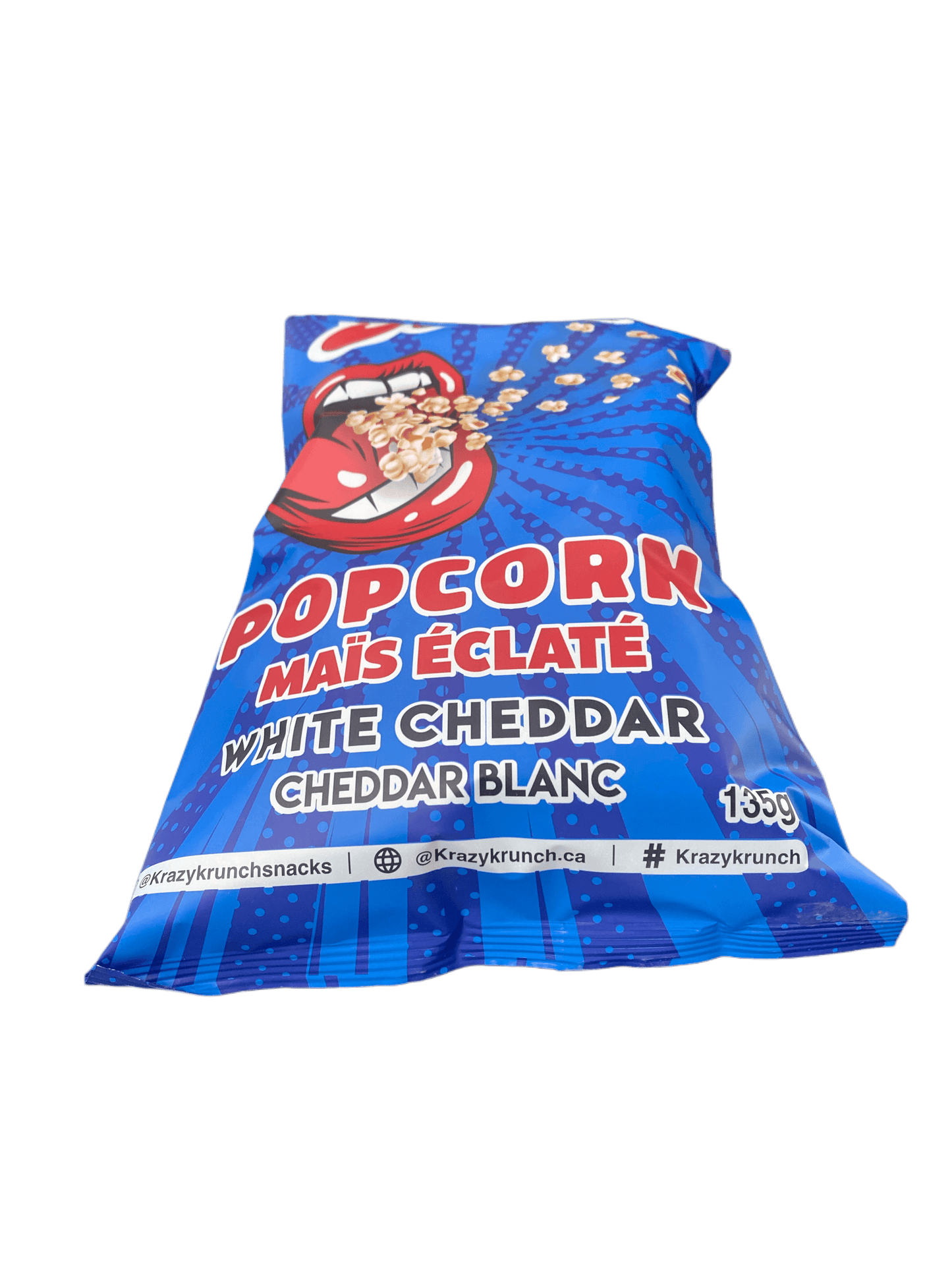 Krazy Krunch Popcorn White Cheddar 135G - Canadian Edition