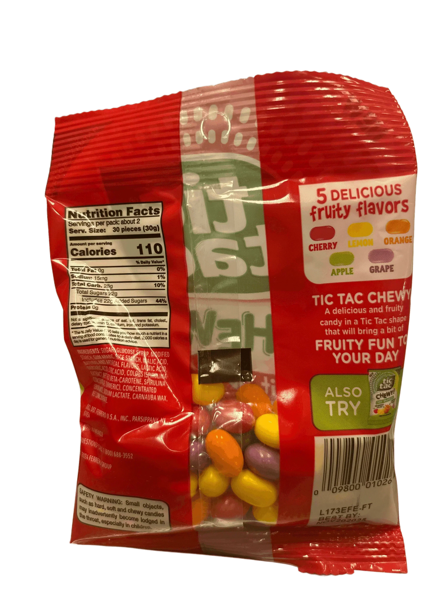 Tic Tac Chewy! Fruit Adventure Candy Bag 2.8OZ