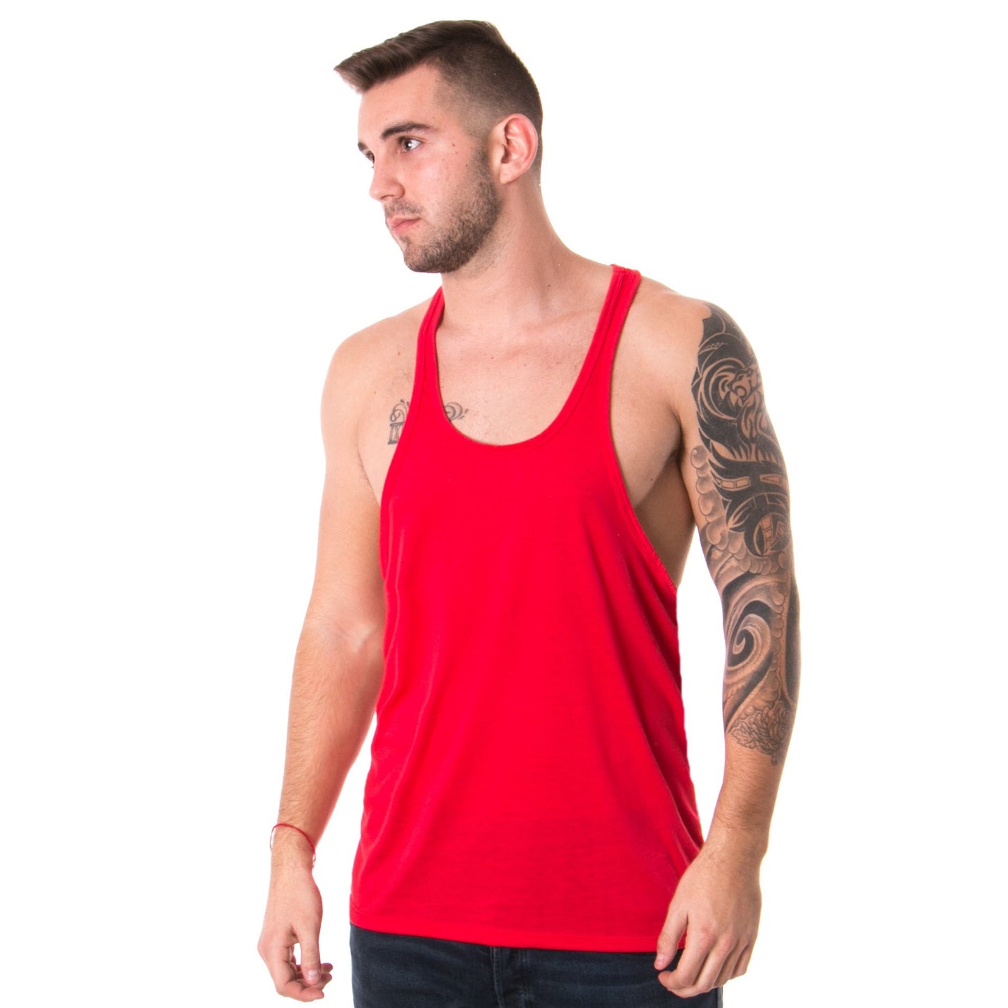 3008W - Men's Racerback Stringer Tank-4