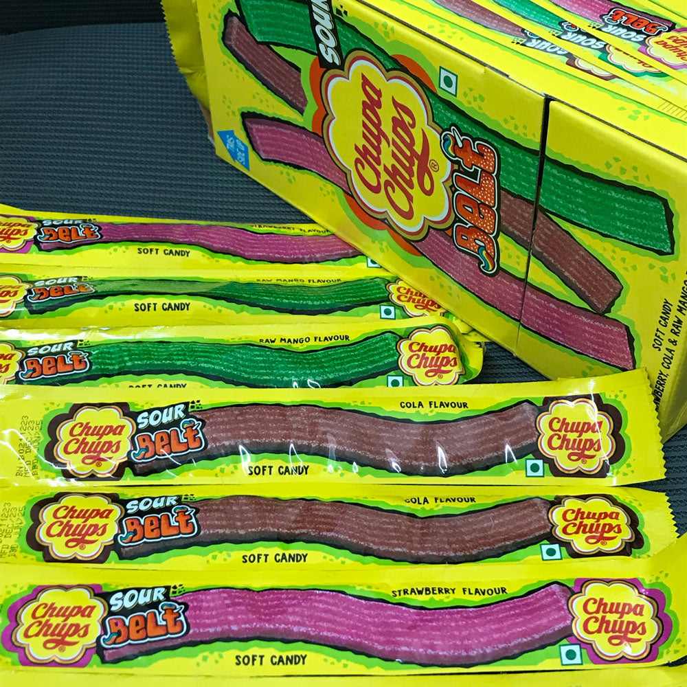 Chupa Chups Suar Belts Soft Candy - Strawberry, Cola & Raw Mango-3