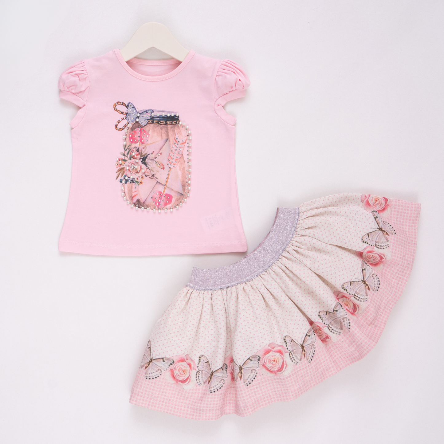 Jenna's Jar Girls Skirt Set-0
