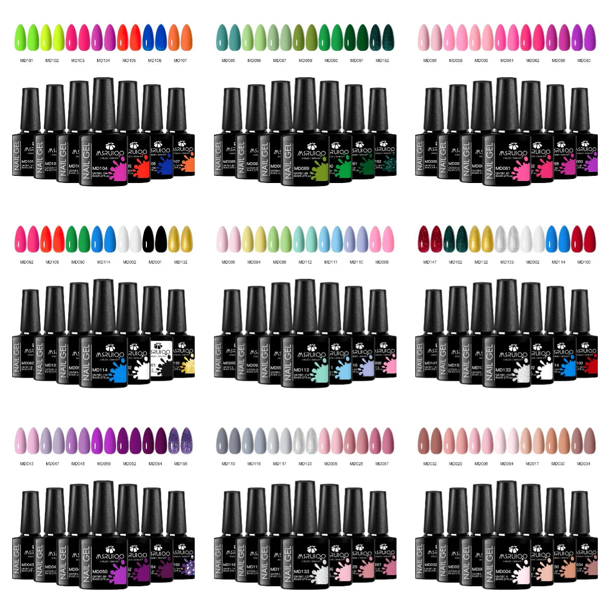 Nail Art Masterpiece Kit 7-Piece Gel Polish Set-0