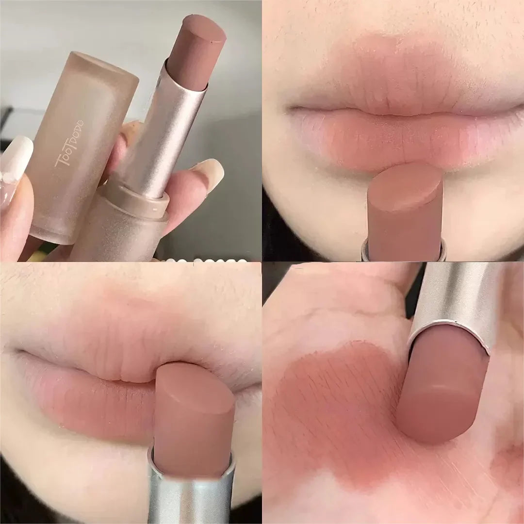Nude Apricot Velvet Matte Lipstick-8