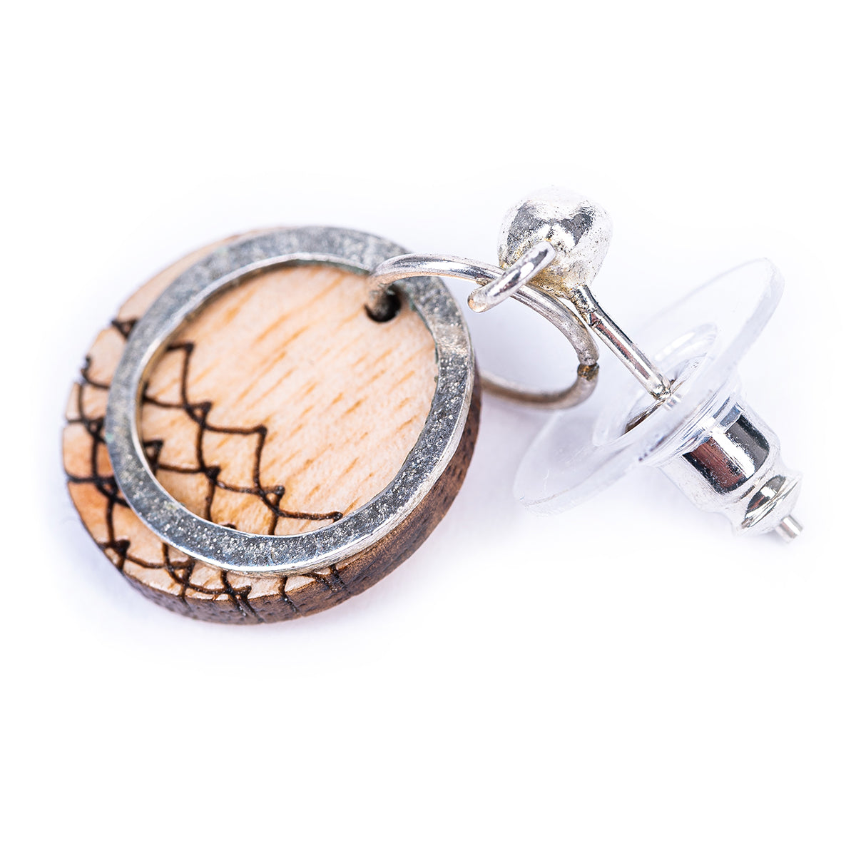 Beach Eco-friendly Recycled Wood Earrings-4