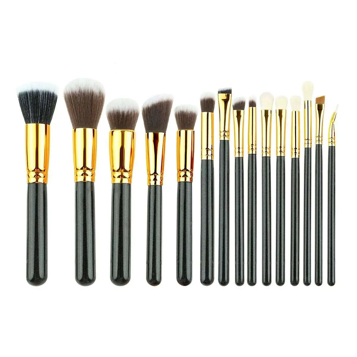 Professional Black Makeup Brush Set for Flawless Looks-1