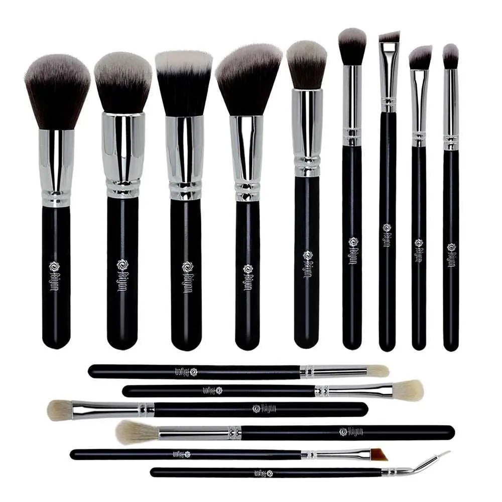 Professional Black Makeup Brush Set for Flawless Looks-3