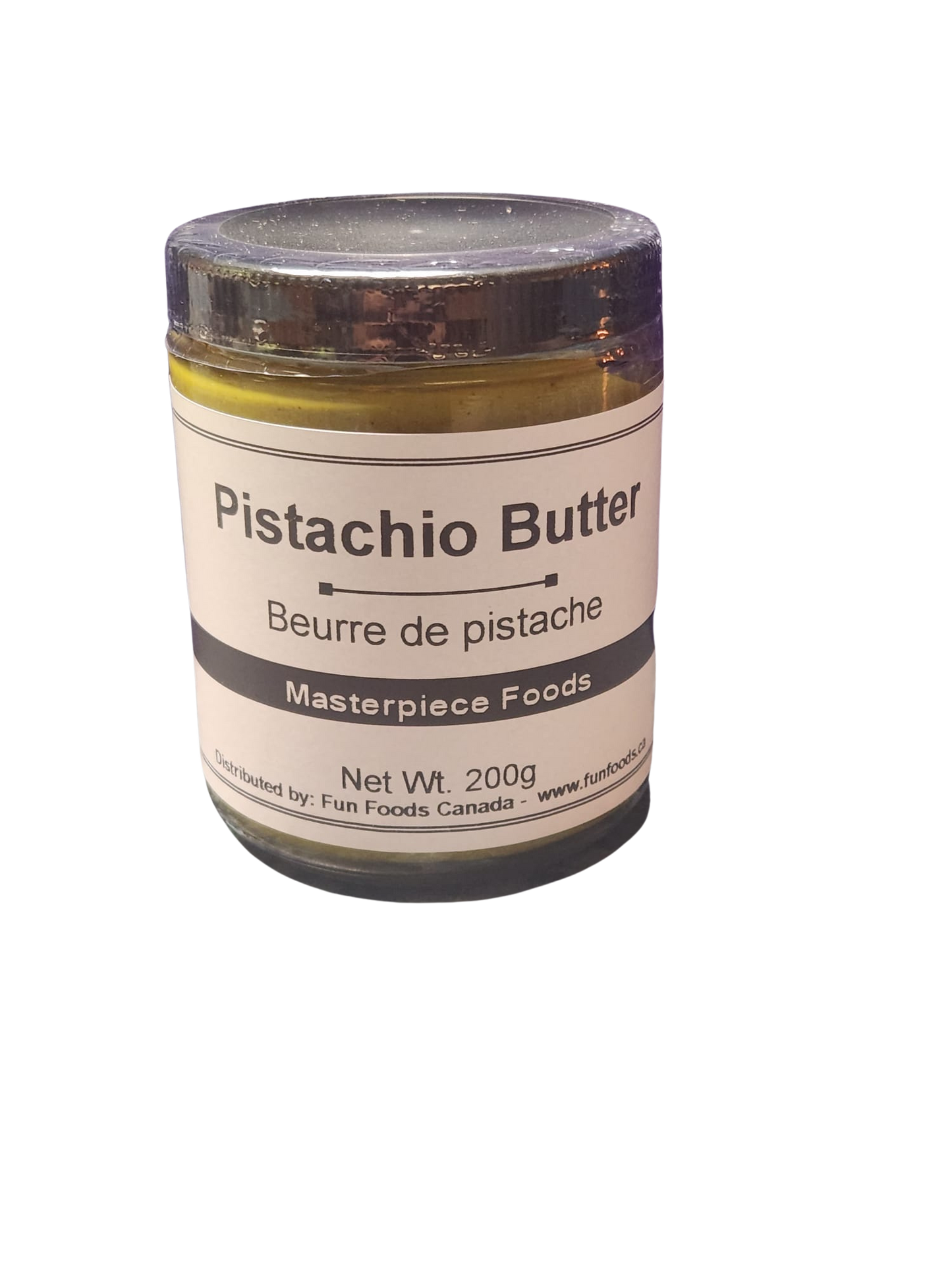 All Natural - Premium Pure Pistachio Butter (aka Pistachio Cream or Filling) - 100% Pure Pistachio Paste - 200g Jar or 5KG Bulk Bucket - For Cooking, Baking, Ice Cream, Gelato, Desserts, Sauce and Toppings - Canadian Distribution-1