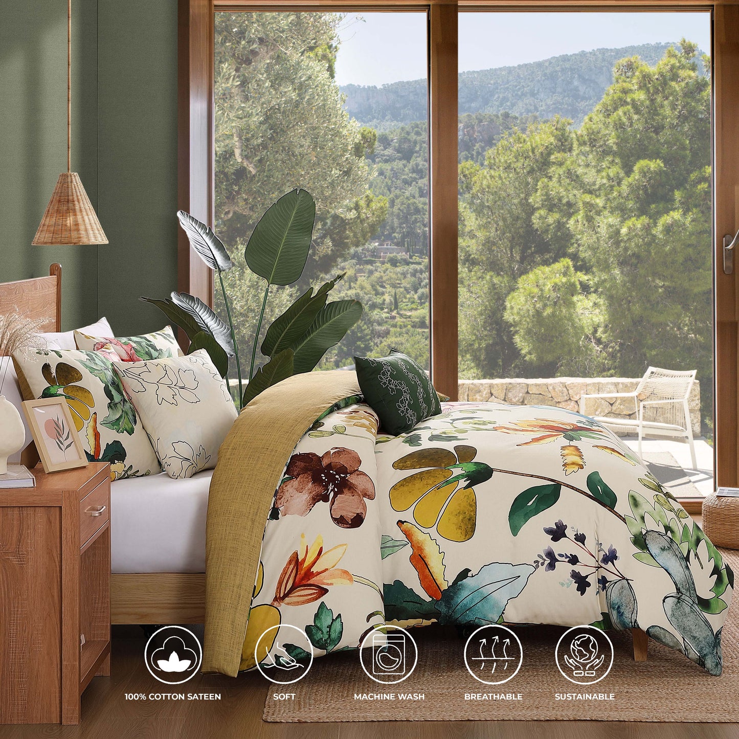 Bebejan Radiance 5 Piece Reversible Comforter Set-1