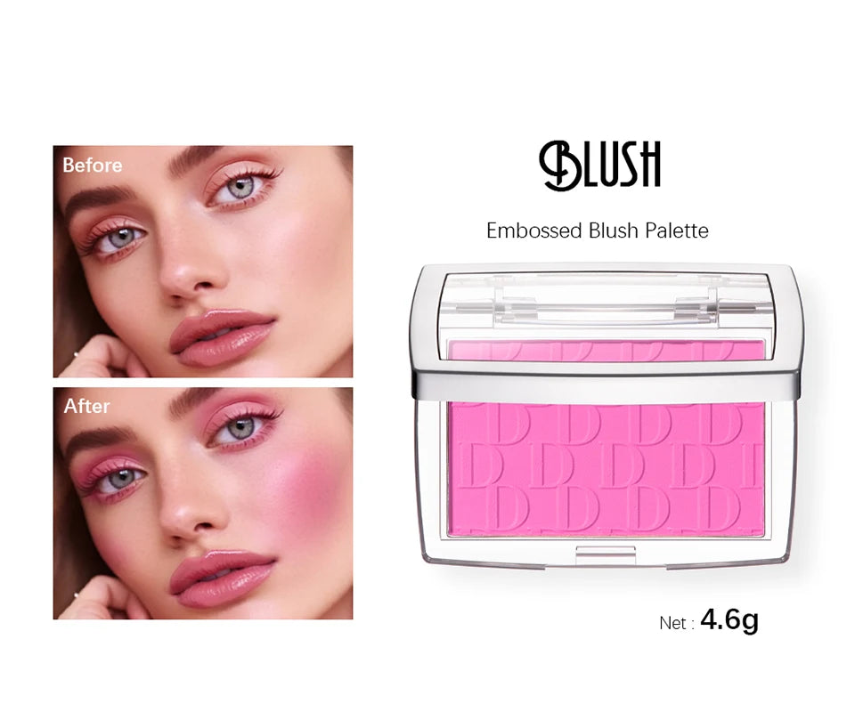 Blush Matte Natural Cheek Tint Brighten Face Pink Red Face Contouring