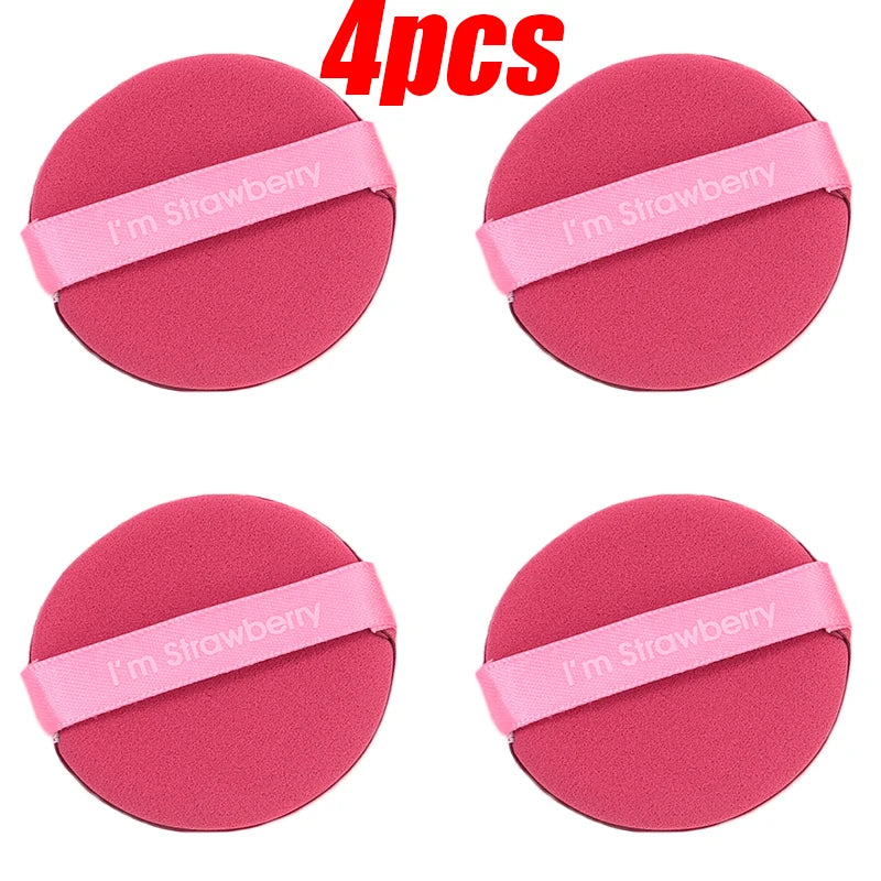 20pcs Strawberry Cosmetic Sponge Puff Double Side Soft Beauty Makeup Air Cushion Puffs Dry and Wet Use BB Cream Cosmetics Tools