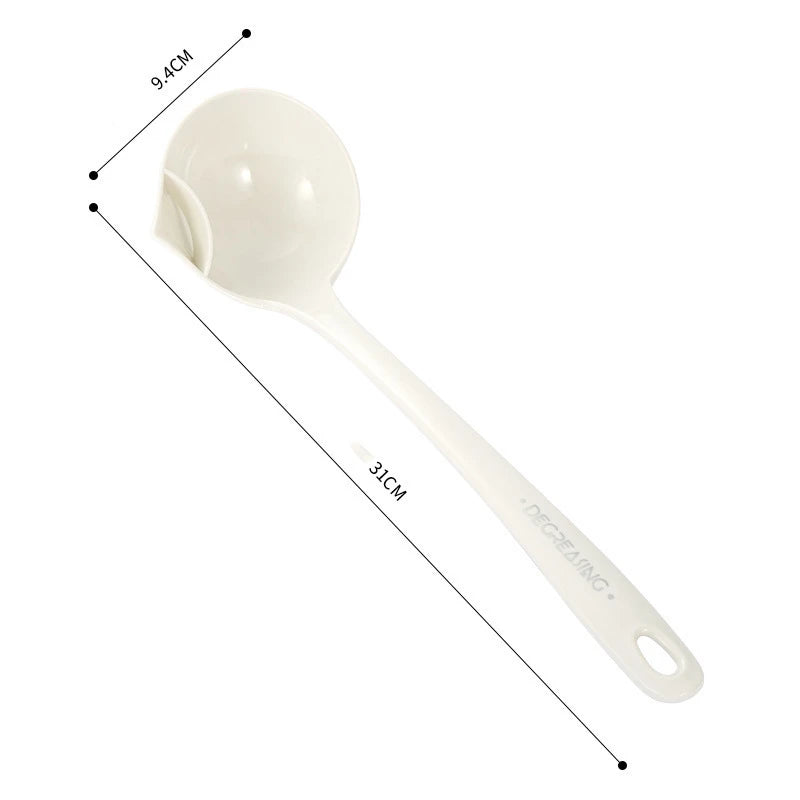 Long Handle Kitchen Filter Spoon Colander Oil Soup Separator Tablespoons creative Tableware Hot Pot Skimmer Scoop with Holes