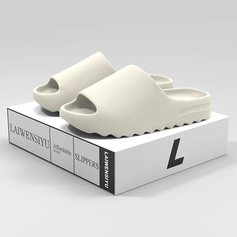 Men's and Women's Casual Slippers Thick-Soled Wear-Resistant Non-Slip Heightening Comfortable Soft Casual Beach Sandals