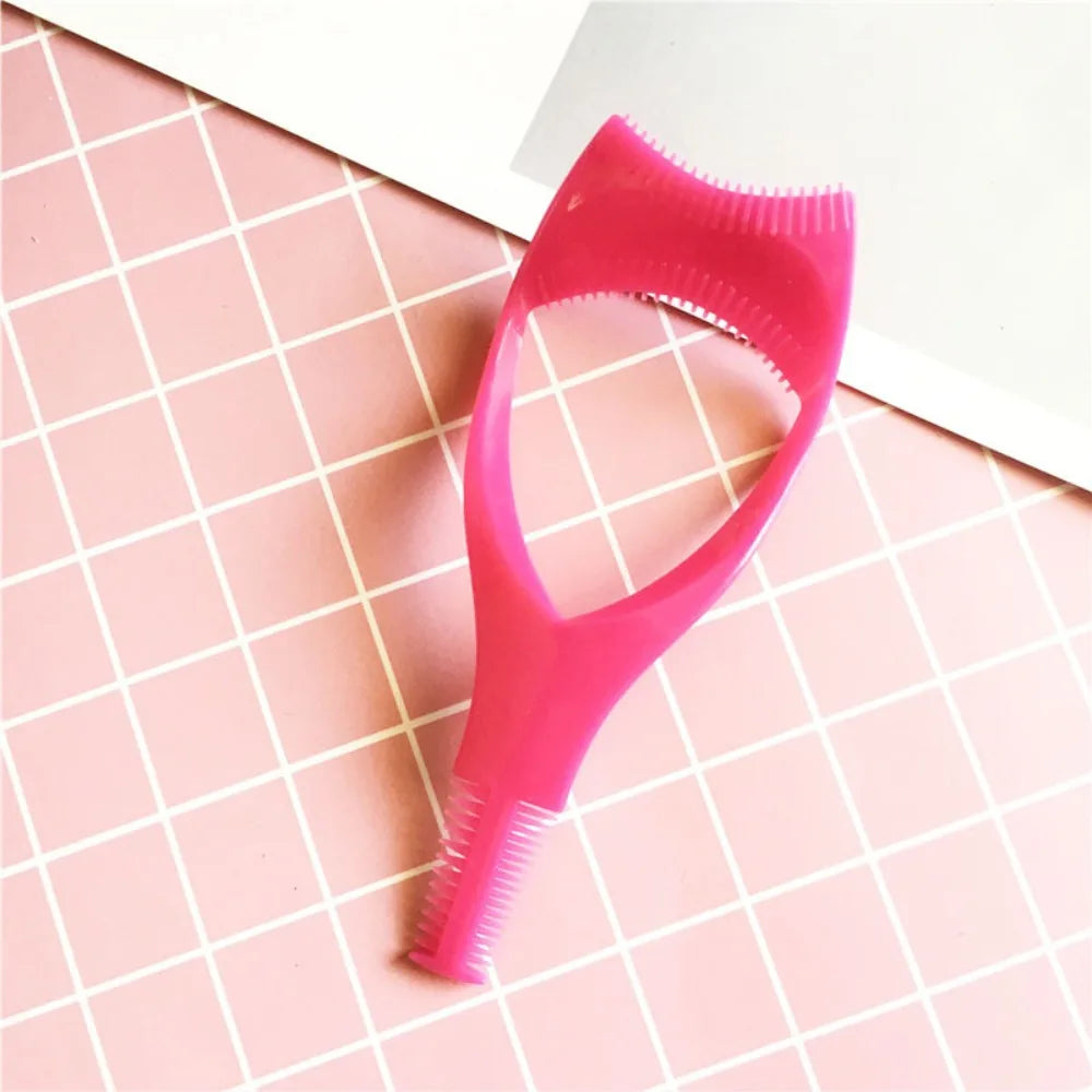 Eyeliner Assistant 3-In-1 Eyelash Comb Template Protect Eyes Crystal Mascara Shield Guide Cosmetic 3 In1 Eyelashes Tools