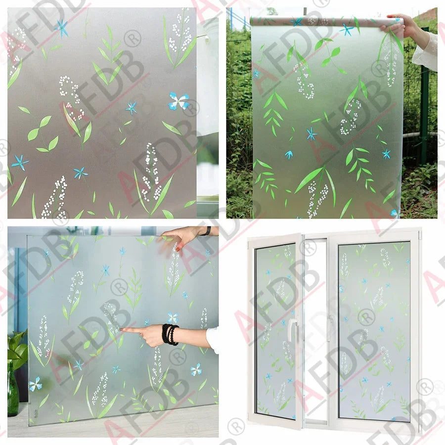 Frosted Window Film Privacy Opaque Window Stickers