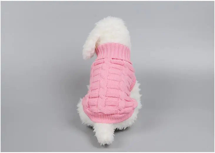 Warm Knit Dog Sweater for Winter Outdoor Use-4