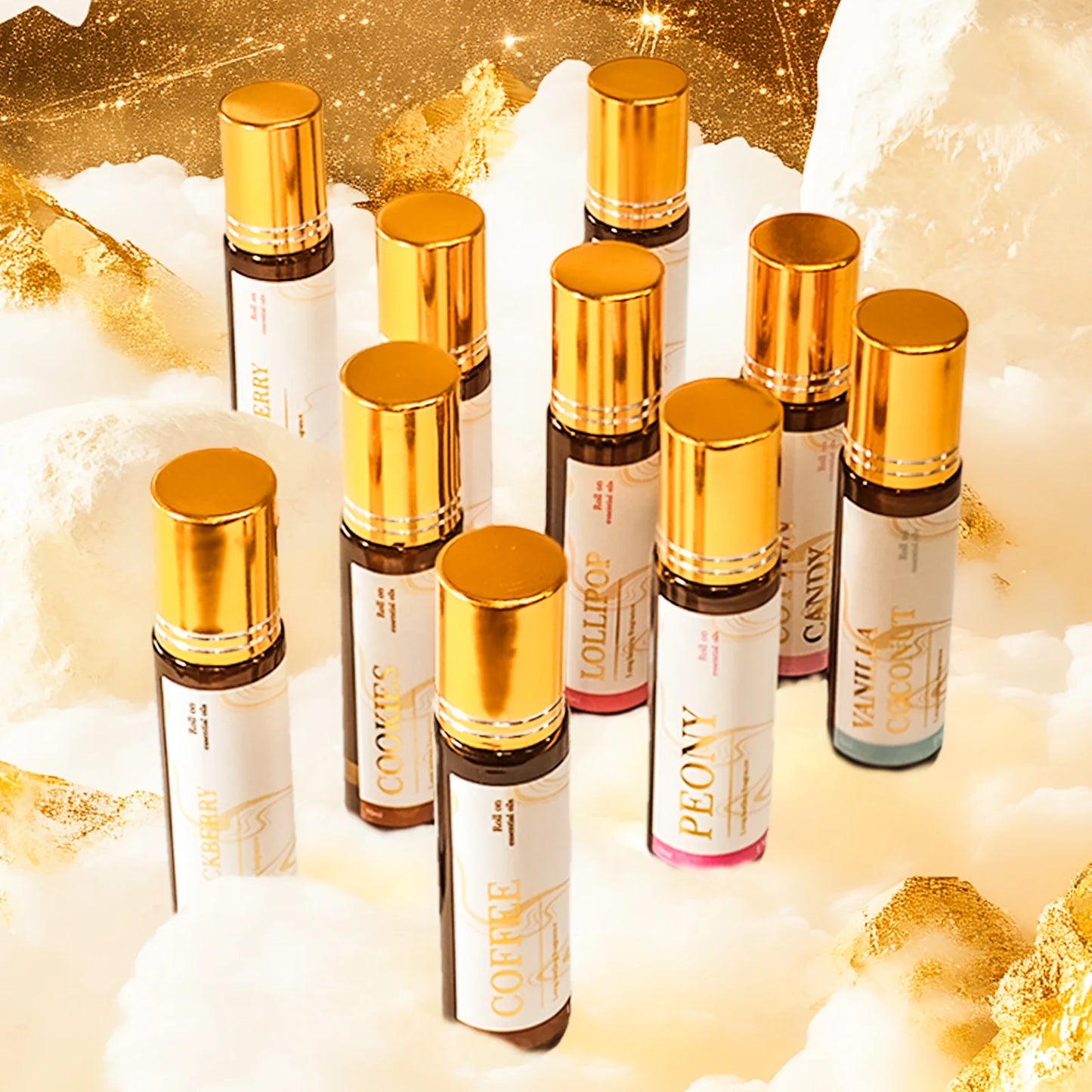 Perfume Essential Oils Roller Perfume Fragrance Long Lasting Roll-On Essential Oils Aromatherapy Gifts for Women 10ml/0.33fl.Oz