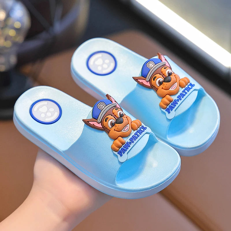 Authentic PAW PATROL Children's Slippers Boys Girls Summer Non-slip Beach Shoes Indoor Bathroom Slippers