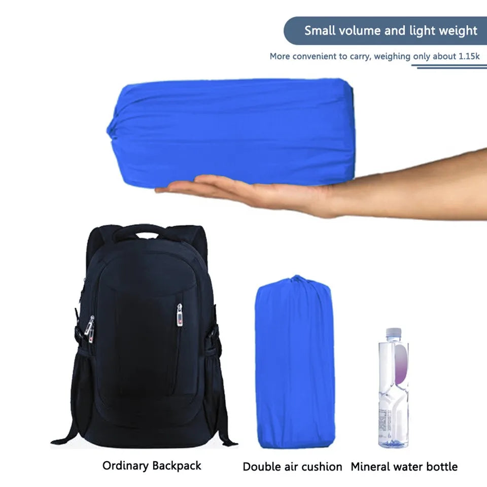 Double Bed Camping Inflating Sleeping Mats with Pillow-4