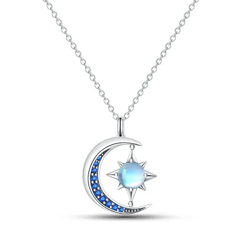 Moonlit Symphony Sterling Silver Pendant